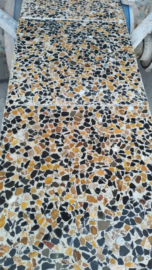 موزاییک سنگ الوان عسلی مشکی، 09139751746